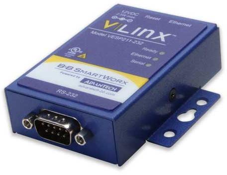 Advantech-VESP211-232 Serielle Server Serial to Ethernet Server 10Mbps/100Mbps