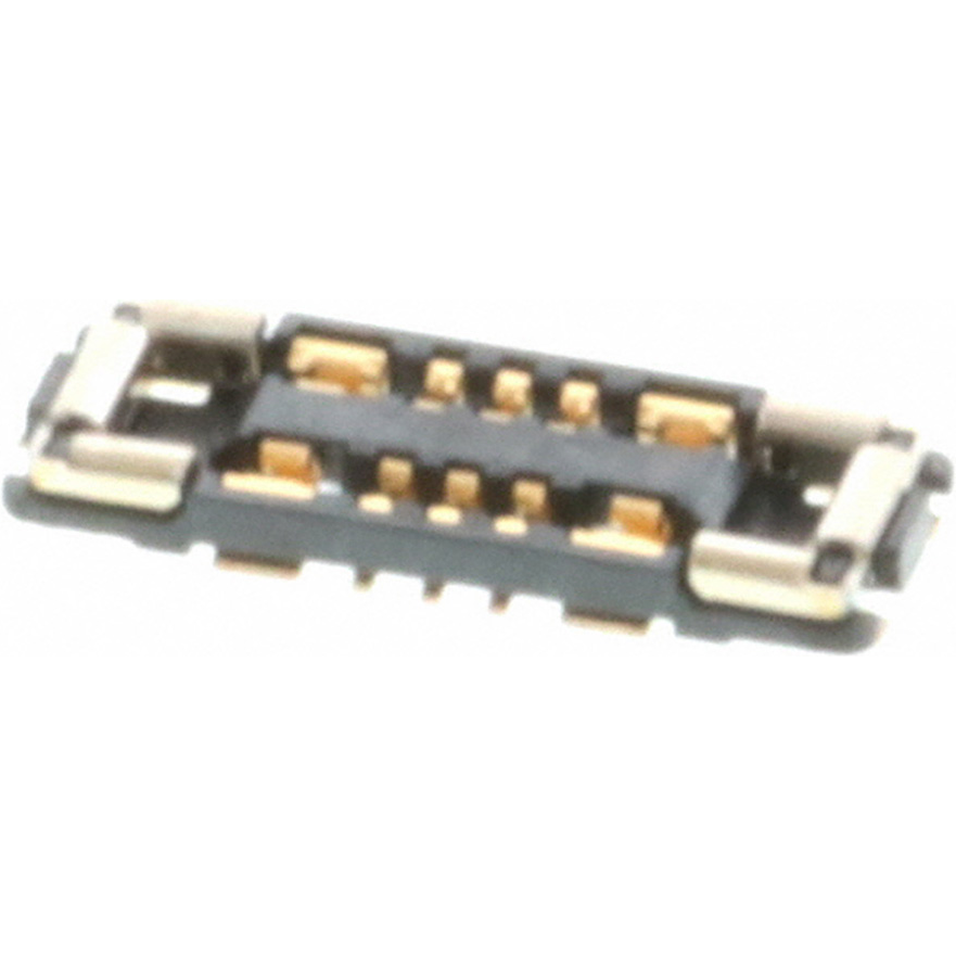 Molex-5054731010 Steckverbinderleisten und Leiterplattenbuchsen Conn Board to Board RCP 4Power/6Signal POS 0.4mm Solder ST Top Entry SMD SlimStack T/R
