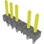 Conn Unshrouded Header HDR 6 POS 2.54mm Solder ST Top Entry Thru-Hole Bulk