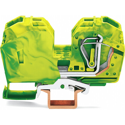 WAGO-285-637 Connector Terminal Blocks Conn Terminal Block 2 POS Spring Clamp DIN Rail Box