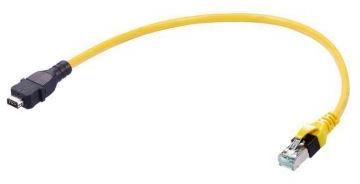 HARTING-33483147804020 Montajes de cables, otros Cable Assembly Round Copper Cable 1.91m 26AWG IX Industrial Type A to RJ-45 8 to 8 POS M-M IDT-IDT