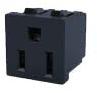 ADAM TECH-NEMA-5-3 Steckverbinder Conn NEMA 5-15R RCP 3 POS ST Panel Mount 3 Terminal 1 Port Tray