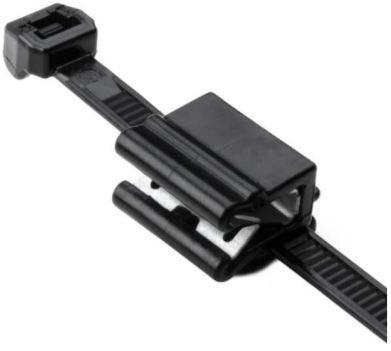HellermannTyton-156-00863 Kabelbinder Cable Ties, Clip Tie Polyamide 6/6 Black 35mm 225N Pack