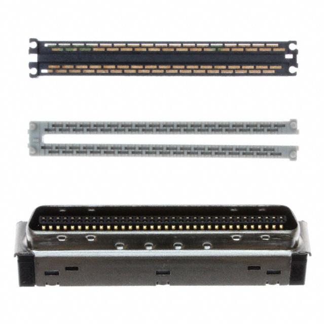 3M-10168-6010EC Connector SCSI Conn Mini D Ribbon PL 68 POS 1.27mm IDT RA Cable Mount 68 Terminal 1 Port Box