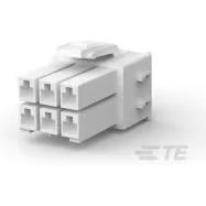 TE Connectivity-5-177901-1 分立接线罩连接器 Conn Housing PL 6 POS 3.96mm Crimp ST Cable Mount Natural Bag