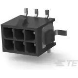 TE Connectivity-3-794636-6 Steckverbinderleisten und Leiterplattenbuchsen Conn Shrouded Header (4 Sides) HDR 6Power POS 3mm Solder ST SMD Tape