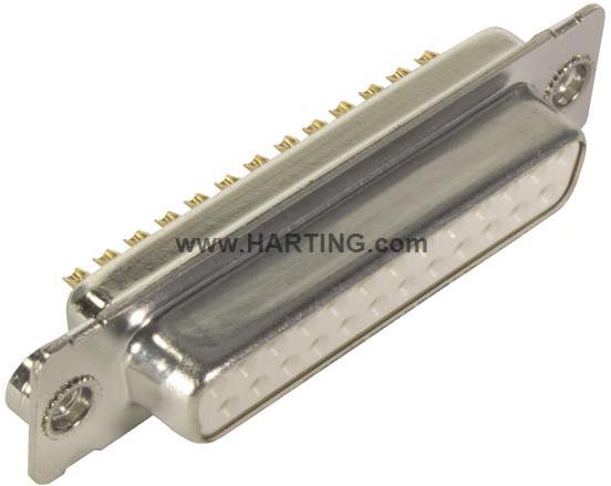HARTING-09670251715 Steckverbinder, D-Sub Conn D-Sub F 25 POS Solder Cup ST Panel Mount 25 Terminal 1 Port