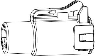 Amphenol-ATHD06-1-8S Einzeladersteckverbinder, Gehäuse Conn Housing PL 1 POS Crimp ST Cable Mount Black