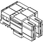 Molex-0782302101 Connector Backplane Conn Backplane RCP 2Power POS 7.4mm Press Fit RA Thru-Hole GbX I-Trac™ Tray
