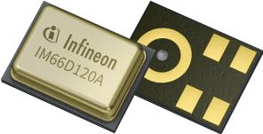 Infineon Technologies AG-IM66D120AXTMA1 Mikrofone Mic Omni-Directional -26dB 1.8V Rectangle Solder Pad Automotive AEC-Q103