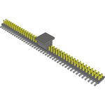 Conn Unshrouded Header HDR 84 POS 1.27mm Solder ST Top Entry SMD T/R