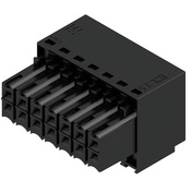 Weidmuller-1727680000 Steckverbinder, Klemmenblöcke Conn Terminal Block SKT 14 POS 3.5mm Tension Clamp ST Cable Mount 10A Box