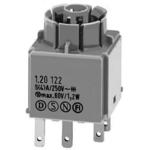 C&K-1.20122.001/0000 Kontaktblöcke Contact Blocks N.O./N.C. SPST/SPST Momentary Quick Connect 6A 250VAC