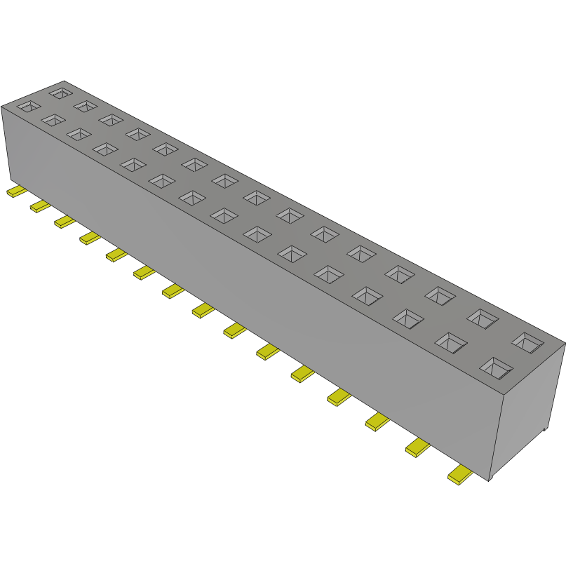 Samtec-TLE-115-01-G-DV-TR 连接器插头及 PCB 插座 Conn Socket Strip SKT 30 POS 2mm Solder ST Bottom Entry SMD T/R