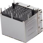 Conn RJ-45 F 32 POS 1.27mm Solder RA Thru-Hole 56 Terminal 4 Port Tray