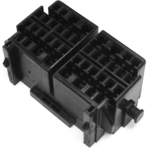 Delphi-15448129 Einzeladersteckverbinder, Gehäuse Conn Housing RCP 40 POS Crimp ST Cable Mount Black