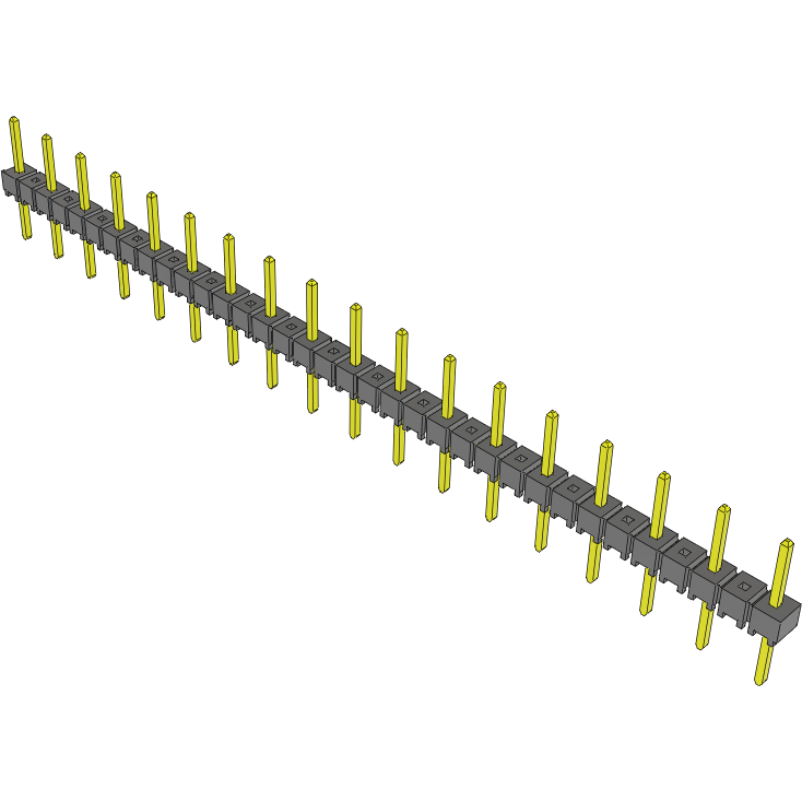 Samtec-TSW-218-08-T-S Steckverbinderleisten und Leiterplattenbuchsen Conn Unshrouded Header HDR 18 POS 5.08mm Solder ST Top Entry Thru-Hole Bulk