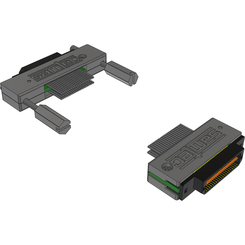 Samtec-EQCD-020-06.00-TEU-TED-1-F Kabelbaugruppen Koaxial Cable Assembly Coax Micro Ribbon 0.15m 38AWG Micro High Speed Terminal to Micro High Speed Terminal M-M Q STRIP® Bag