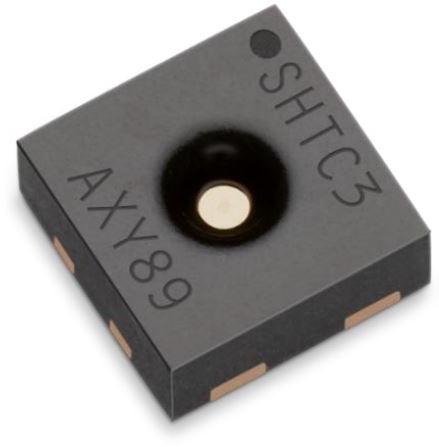Sensirion AG-SHTC3-TR-2.5KS Sensores de temperatura y humedad Humidity/Temperature Sensor Digital Serial (I2C) 4-Pin DFN EP T/R