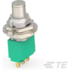 TE Connectivity-MPG106D Switch Push Button Switch Push Button ON OFF SPDT Round Plunger 6A 250VAC Wire Lug Panel Mount Bulk