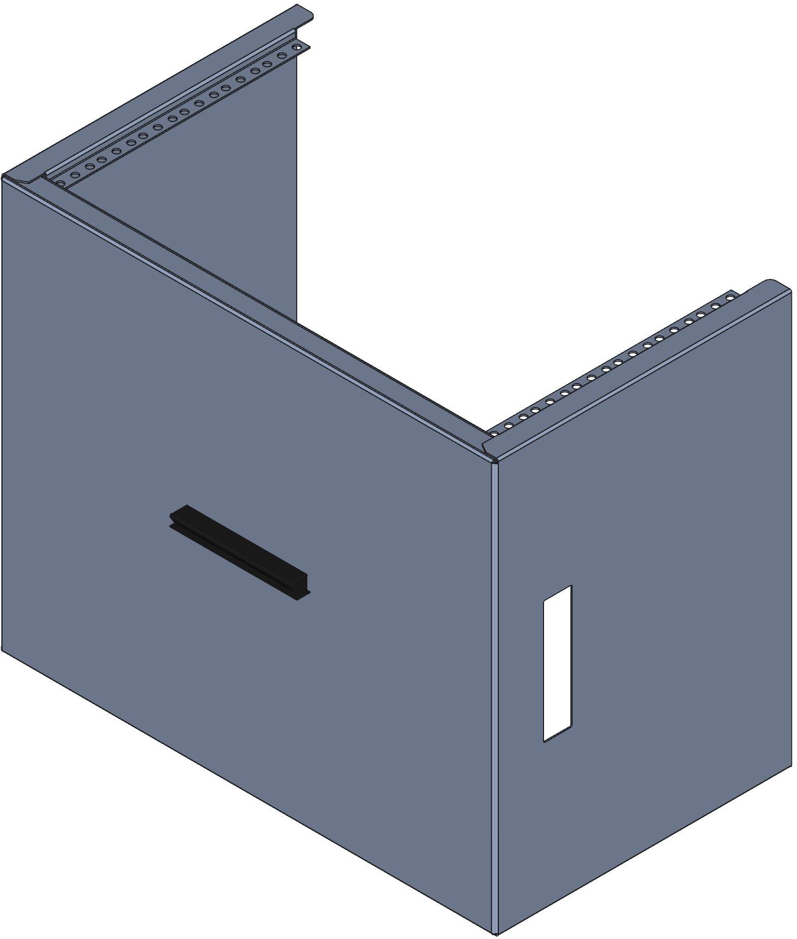 Hammond Manufacturing-RCBS1901017BK1 Cajas, compartimentos y anaqueles Black Steel Rack Mount Desktop Rack Cabinet