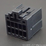 Conn Housing RCP 10 POS 2.5mm Crimp ST Cable Mount Black Bag