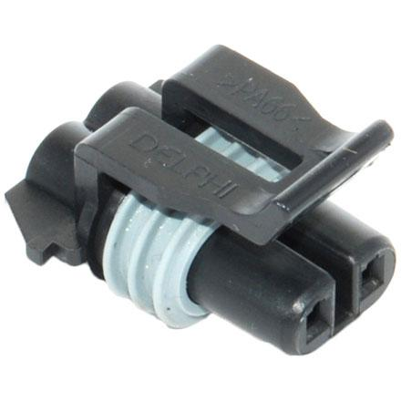 Delphi-12052641-B Einzeladersteckverbinder, Gehäuse Conn Housing RCP 2 POS Crimp ST Cable Mount Black