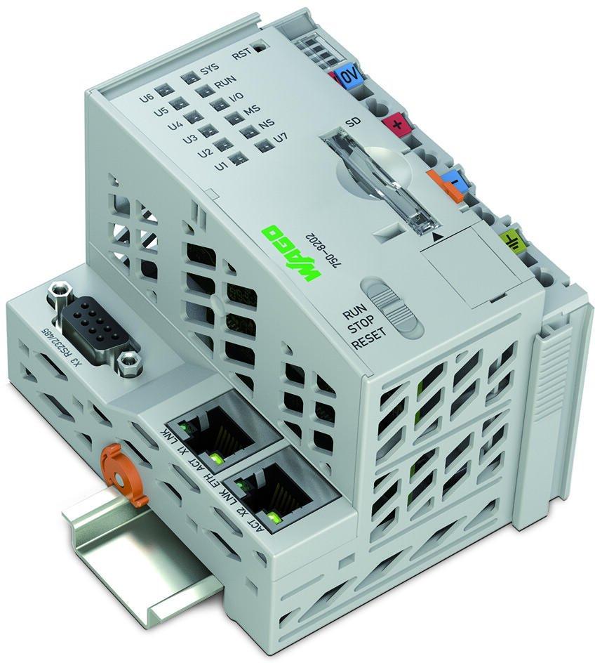 WAGO-750-8202/000-011 Schnittstellencontroller Controller PFC200, FG1, 2 x Ethernet, RS-232/-485