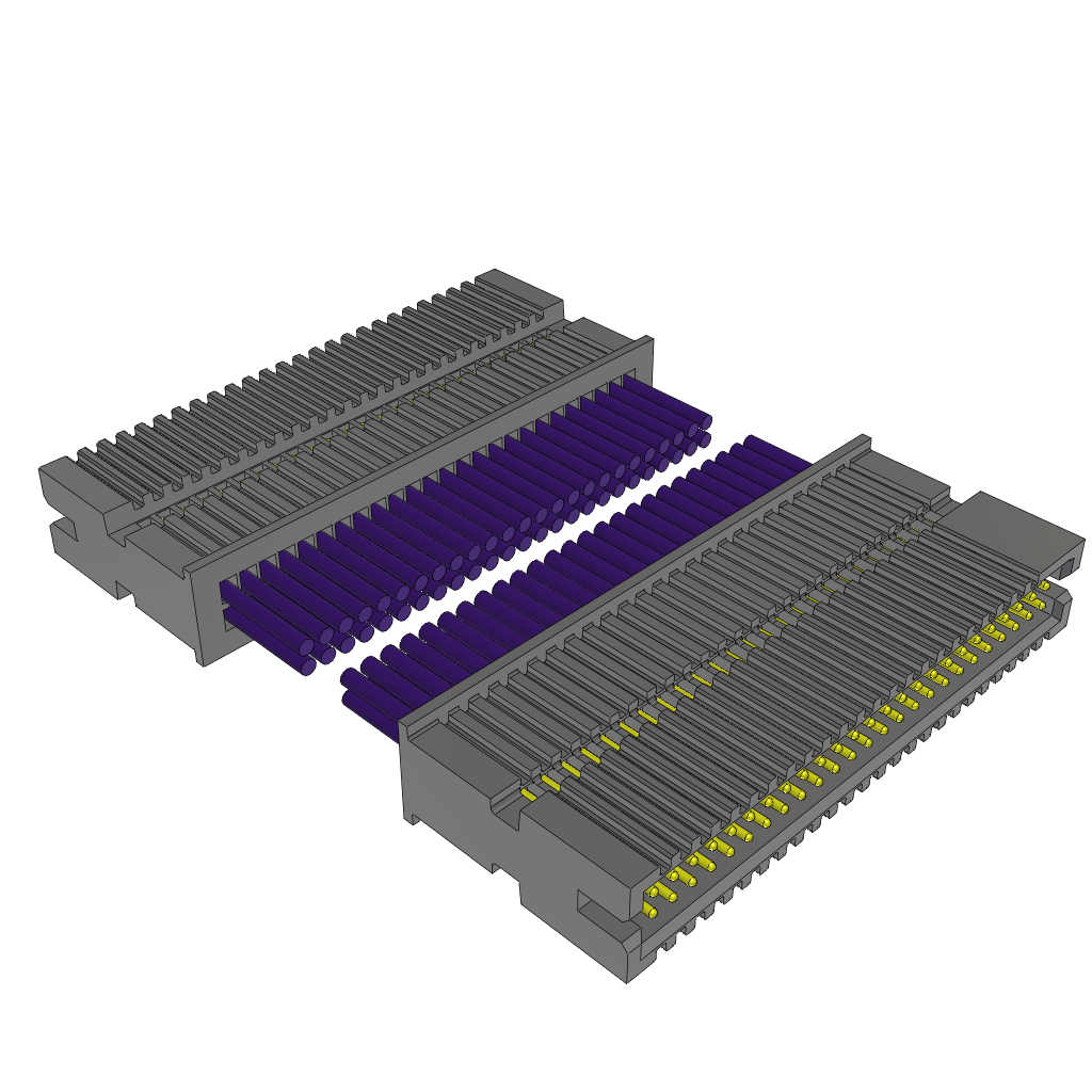 Samtec-TFSD-25-28C-G-08.00-D-NUX Andere Kabelbaugruppen Cable Assembly Discrete Wire 0.203m 28AWG Terminal Strip to Terminal Strip 50 to 50 POS HDR-HDR Crimp-Crimp Layer
