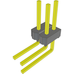 Conn Unshrouded Header HDR 4 POS 2.54mm Solder RA Side Entry Thru-Hole Bulk