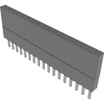 Conn Elevated Socket SKT 17 POS 2.54mm Solder ST Top Entry Thru-Hole Tube