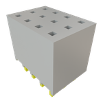 Conn Socket Strip SKT 12 POS 2.54mm Solder ST Top Entry Thru-Hole Bulk