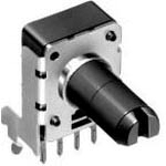 ALPS ALPINE CO., LTD-RK11K1110A3D Widerstandstrimmern, Potenziometern und Regelwiderstande Res POT 10K Ohm 20% 0.05W(1/20W) 1(Elec)/1(Mech)Turn 6mm (27.6 X 12 X 20mm) Snap-In Panel Mount