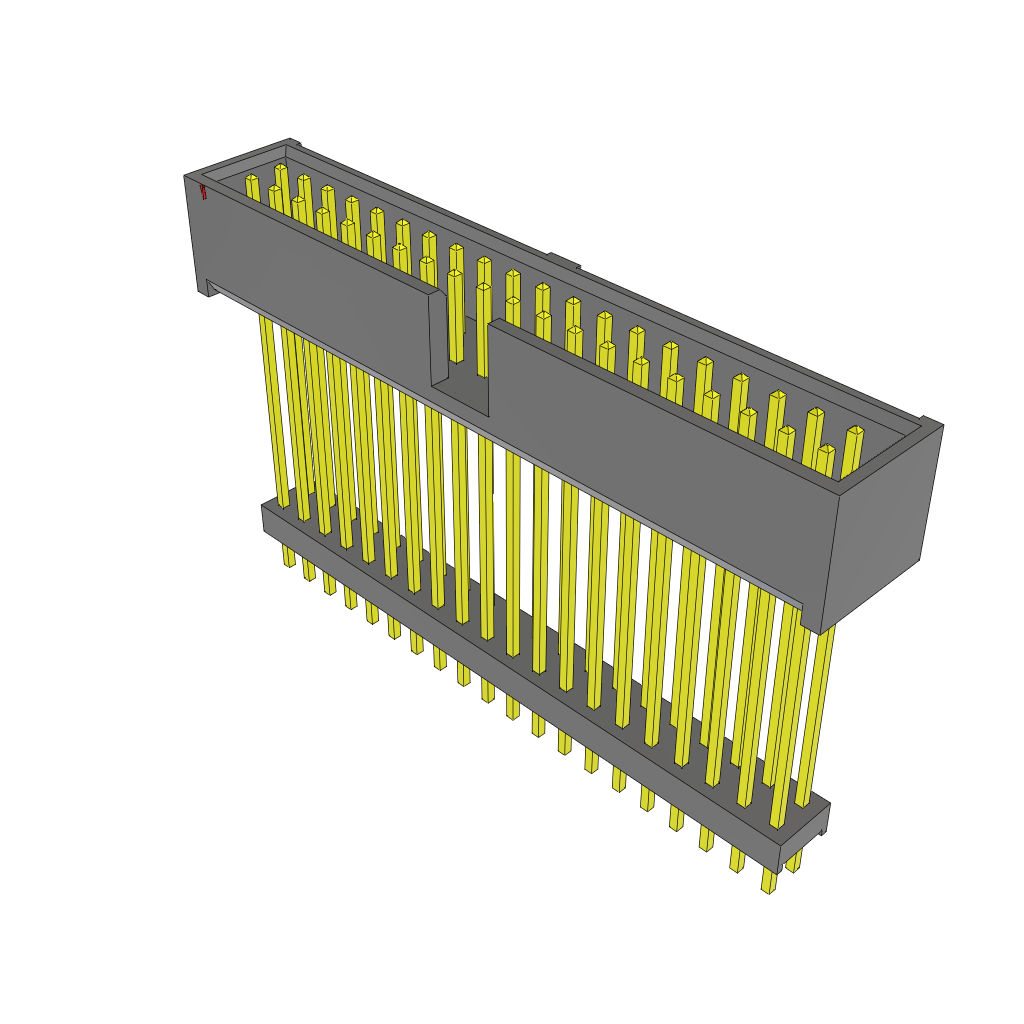 Samtec-ZSS-120-08-S-D-1190 Embases de raccordement et réceptacles PCB Conn Elevated Shrouded Header HDR 40 POS 2.54mm Solder ST Top Entry Thru-Hole Bulk