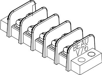 Molex-38760-0308 Steckverbinder, Klemmenblöcke Conn Barrier Strip 16 POS 9.53mm Panel Mount 15A