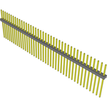 Conn Unshrouded Header HDR 40 POS 2mm Solder ST Top Entry Thru-Hole Bulk