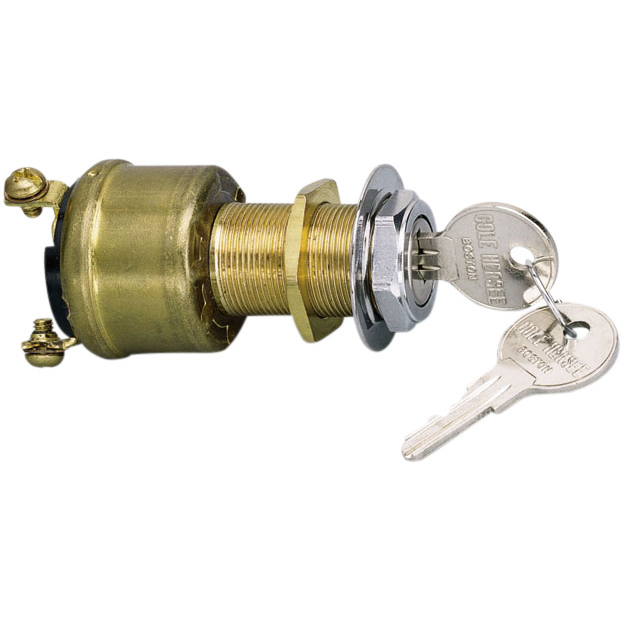 Littelfuse-M-550 Switch KeyLock Brass Ignition Switch without Push-to-Choke