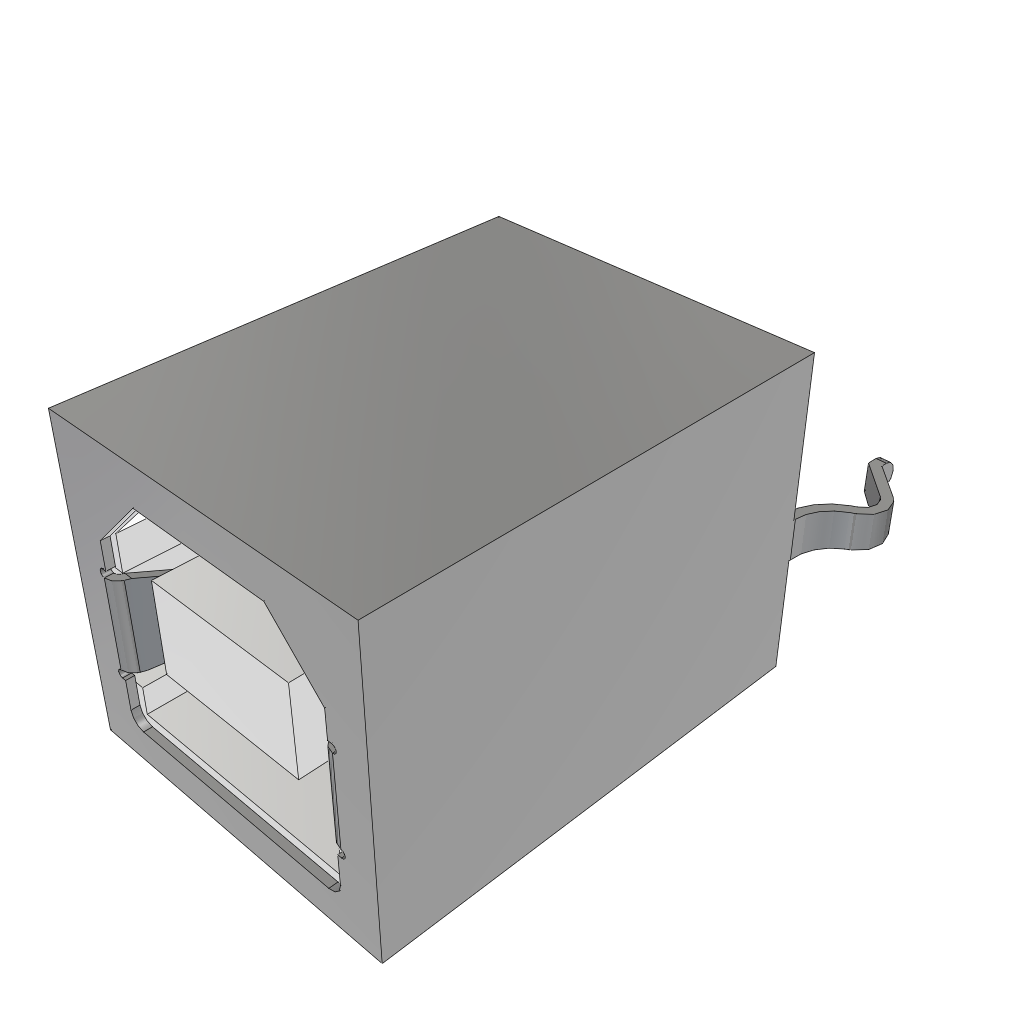 Samtec-USB-B-S-S-W-VT Connector USB Conn USB 2.0 Type B RCP 4 POS 2.5mm Solder ST Thru-Hole 4 Terminal 1 Port Tray