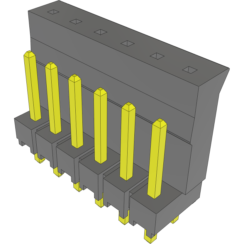 Samtec-LST-106-07-T-D Cabezales del conector y receptáculos PCB Conn Socket and Terminal Strip SKT/HDR 12 POS 2.54mm Solder ST Thru-Hole Bulk