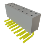 Conn Unshrouded Header HDR 16 POS 2mm Solder RA Side Entry Thru-Hole Bulk