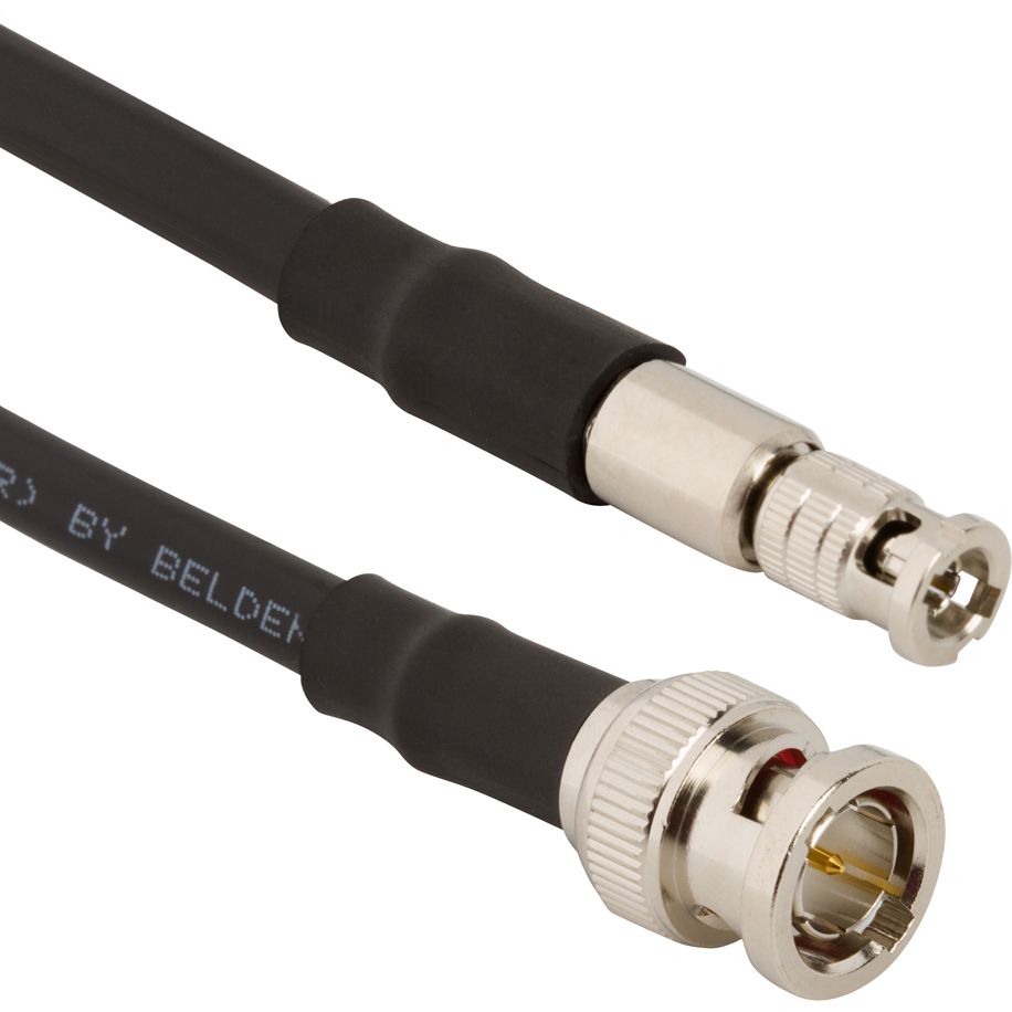 Amphenol RF-095-850-217M050 Cable Assembly Coaxial Cable Assembly Belden 4505R 0.5m HD-BNC to BNC M-M Bag