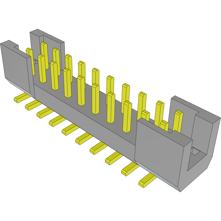 Samtec-TSH-110-01-F-DV-LC Cabezales del conector y receptáculos PCB Conn Shrouded Header HDR 20 POS 2mm Solder ST SMD Tube