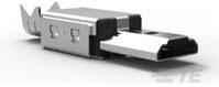 TE Connectivity-2129295-2 Connector USB Conn Micro Hybrid USB Type B PL 17 POS 0.8mm Solder ST Thru-Hole 12 Terminal 1 Port Tray