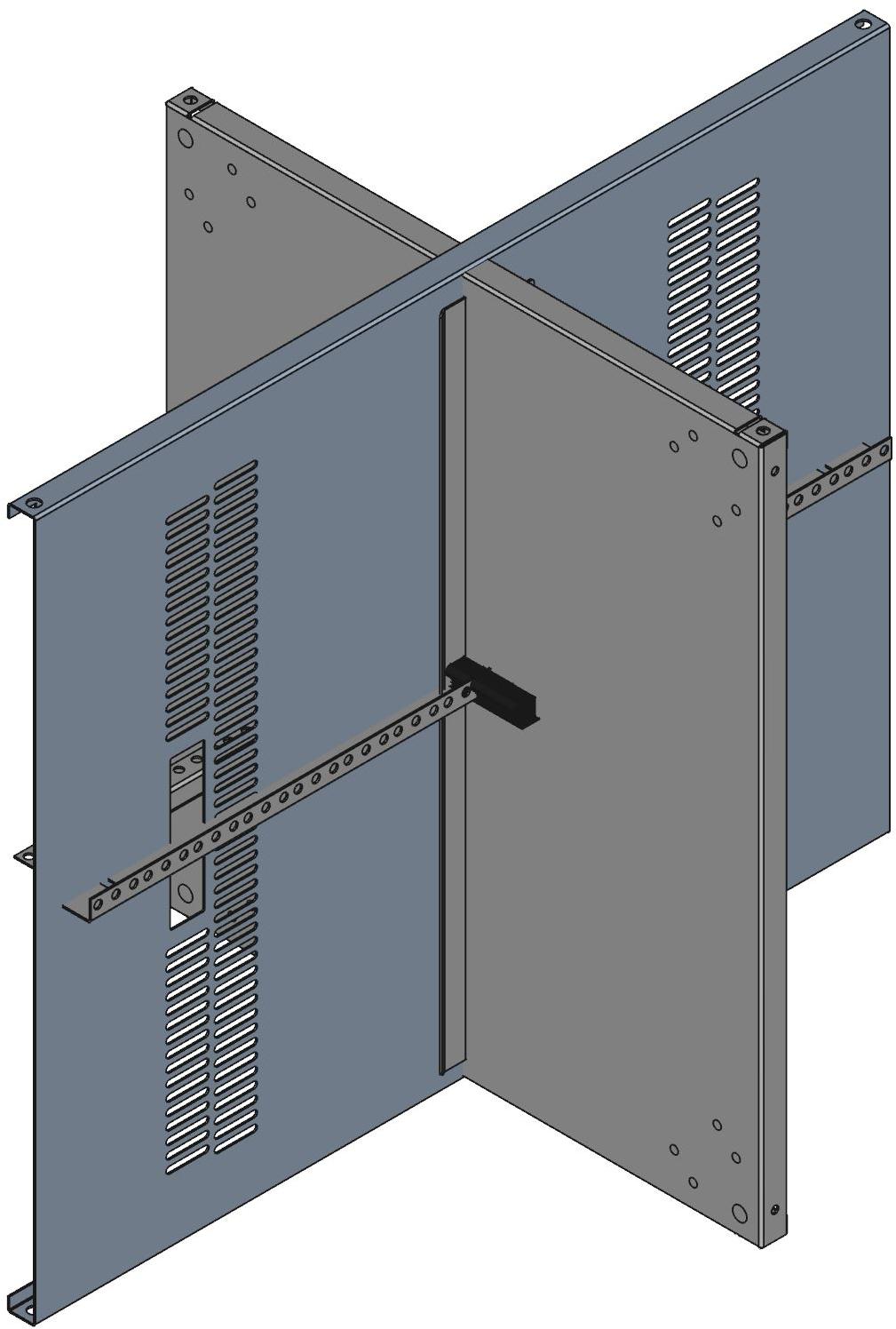 Hammond Manufacturing-RCHV1902824LG1 Kästen, Gehäuse und Gestelle Light Gray Steel Wall Mount Desktop Rack Cabinet
