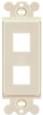 Panduit-NK2RMFWH 连接器配件 Connector Accessories Faceplate Straight Acrylonitrile Butadiene Styrene White