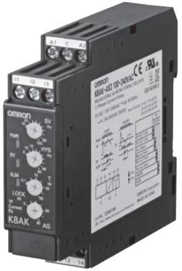 Omron-K8AK-AS2 24VAC/DC Relays Other Electromechanical Relay 5A SPDT(22.5x100x95)mm DIN Rail Single Phase Relay