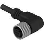 M12 CABLE, 26 AWG, 12 PIN, FEMALE, A CODING, R/A, 1M