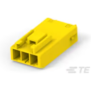 TE Connectivity-179464-4 Einzeladersteckverbinder, Gehäuse Conn Housing RCP 3 POS 3.96mm Crimp ST Cable Mount Yellow Bag