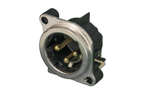 Neutrik Group-NC3MBH Steckverbinder für Audio und Video Conn XLR Connector Adapter M 3 POS Solder RA Thru-Hole 3 Terminal 1 Port