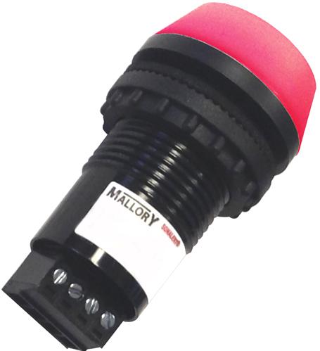 Mallory Sonalert Products-ZT028LDIC1R Audio Indicators and Alerts Audio Indicator Piezo 20VDC 28VDC 25mA 24VDC Panel Mount Bulk